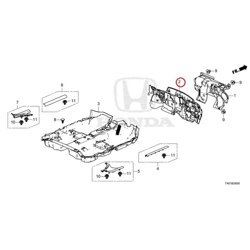 [NEW] JDM HONDA CIVIC FL5 2023 Floor Mat GENUINE OEM - Image 3