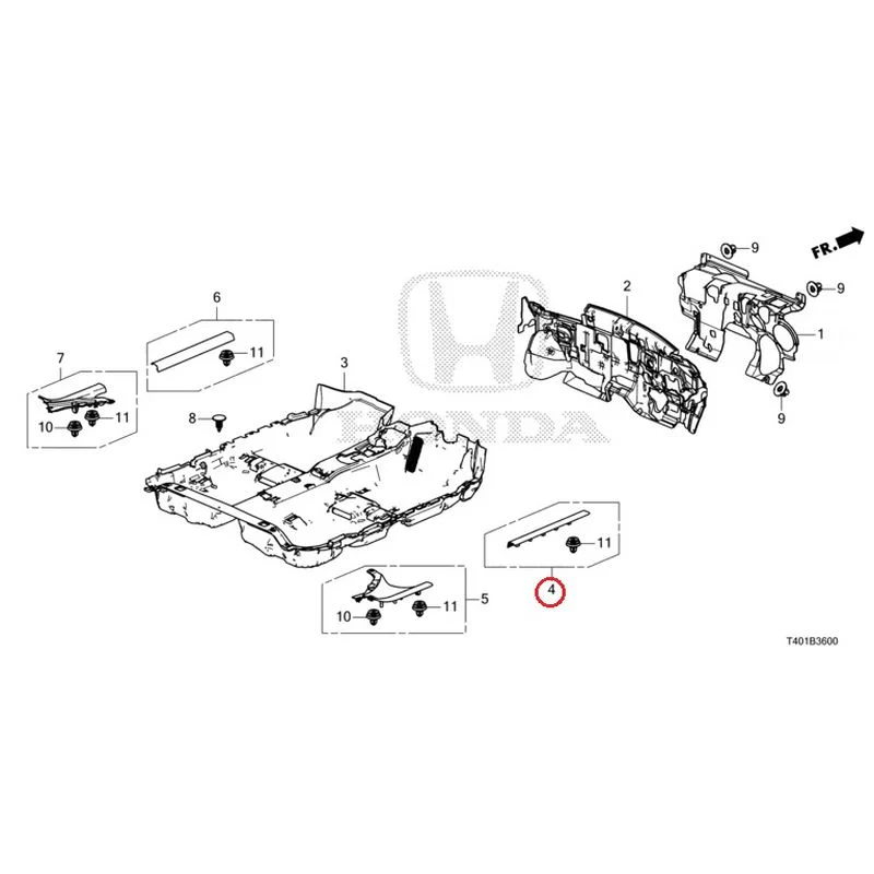 [NEW] JDM HONDA CIVIC FL5 2023 Floor Mat GENUINE OEM - Image 5