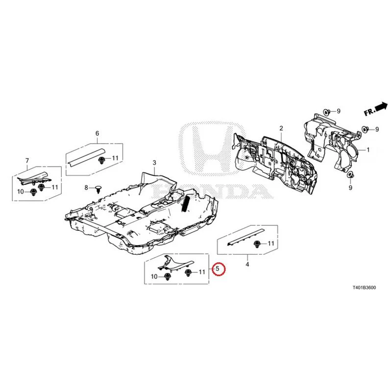 [NEW] JDM HONDA CIVIC FL5 2023 Floor Mat GENUINE OEM - Image 6
