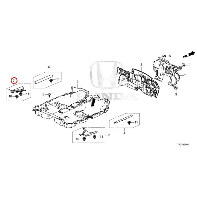 [NEW] JDM HONDA CIVIC FL5 2023 Floor Mat GENUINE OEM - Image 8