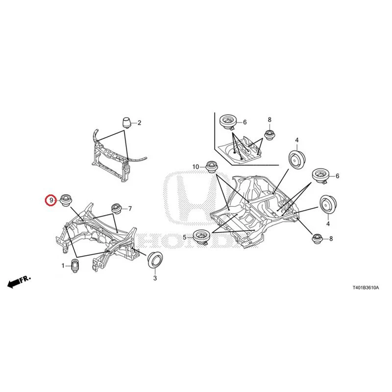 [NEW] JDM HONDA CIVIC FL5 2023 Grommets (Front) GENUINE OEM - Image 10
