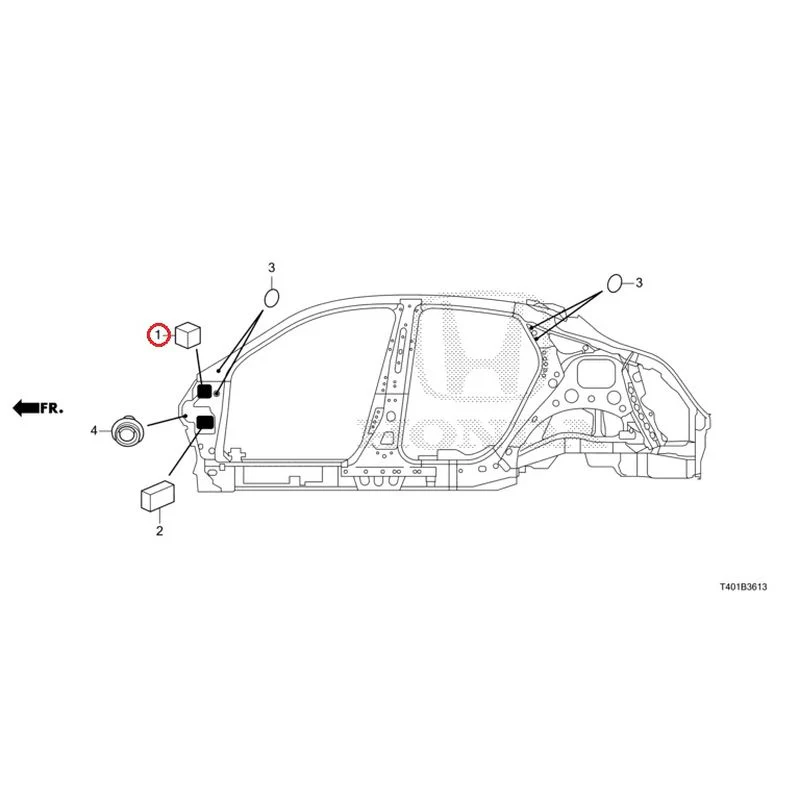 [NEW] JDM HONDA CIVIC FL5 2023 Grommets (Side) GENUINE OEM - Image 2