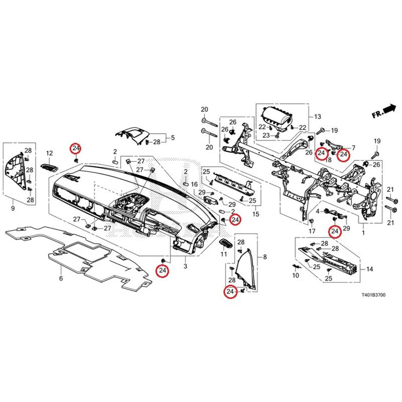 [NEW] JDM HONDA CIVIC FL5 2023 Instrument panel GENUINE OEM - Image 24