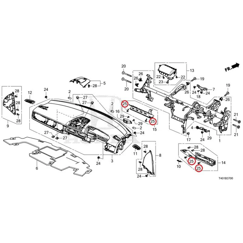 [NEW] JDM HONDA CIVIC FL5 2023 Instrument panel GENUINE OEM - Image 25