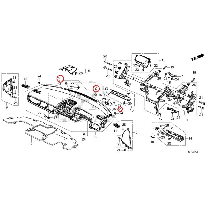 [NEW] JDM HONDA CIVIC FL5 2023 Instrument panel GENUINE OEM - Image 3