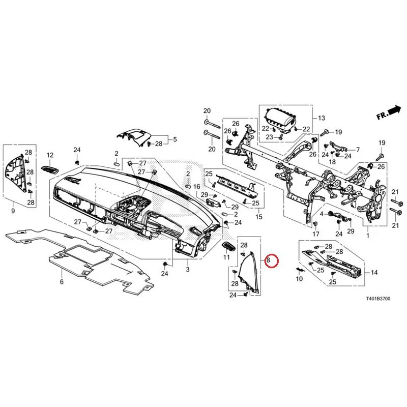 [NEW] JDM HONDA CIVIC FL5 2023 Instrument panel GENUINE OEM - Image 9