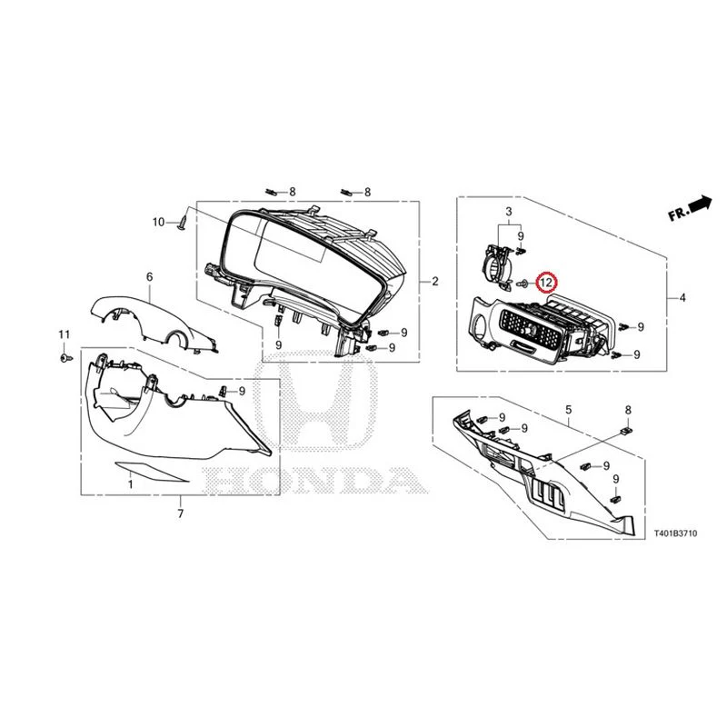 [NEW] JDM HONDA CIVIC FL5 2023 Instrument panel garnish (driver side) GENUINE OEM - Image 13