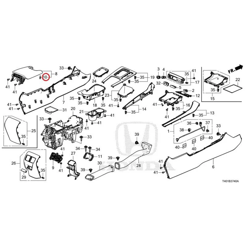 [NEW] JDM HONDA CIVIC FL5 2023 Console (MT) GENUINE OEM - Image 10