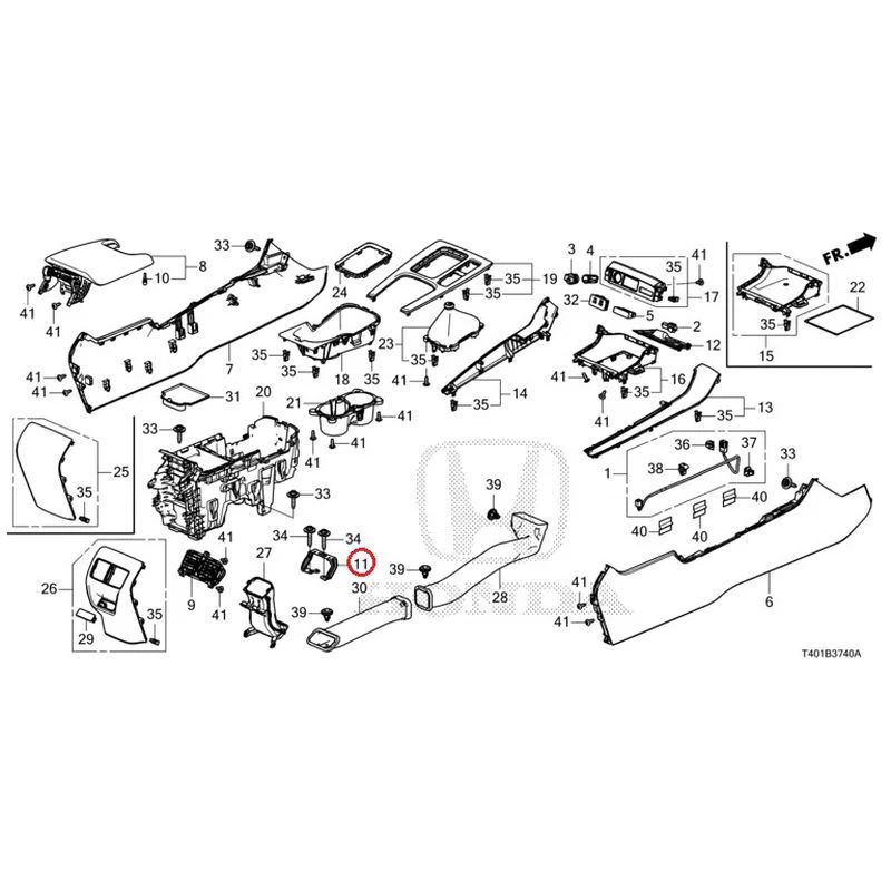 [NEW] JDM HONDA CIVIC FL5 2023 Console (MT) GENUINE OEM - Image 11