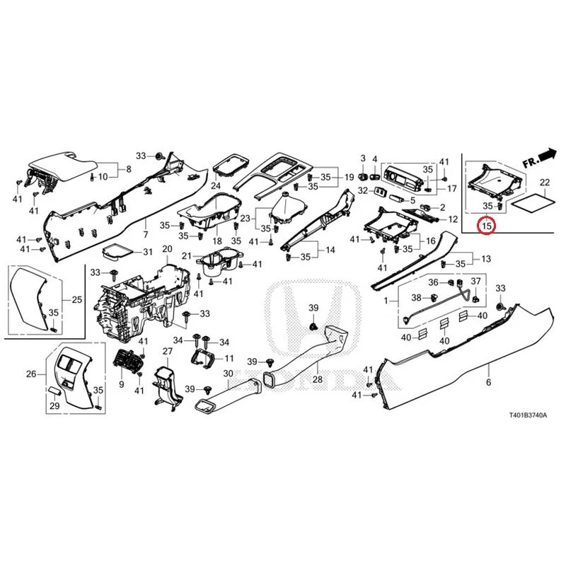 [NEW] JDM HONDA CIVIC FL5 2023 Console (MT) GENUINE OEM - Image 15