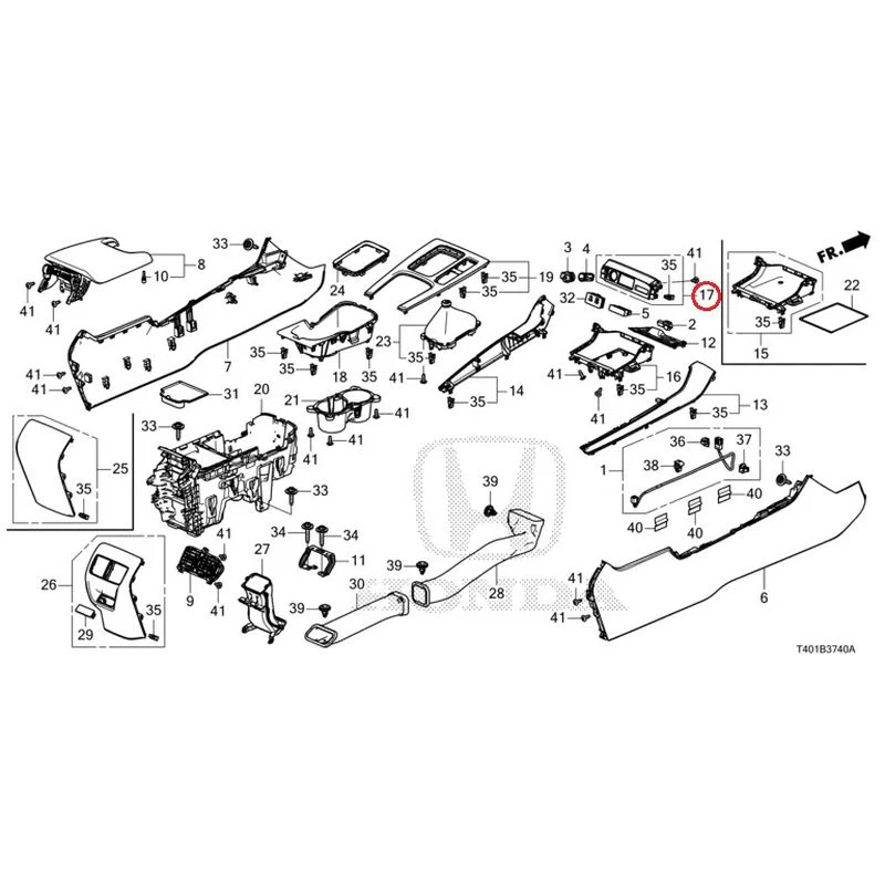 [NEW] JDM HONDA CIVIC FL5 2023 Console (MT) GENUINE OEM - Image 16