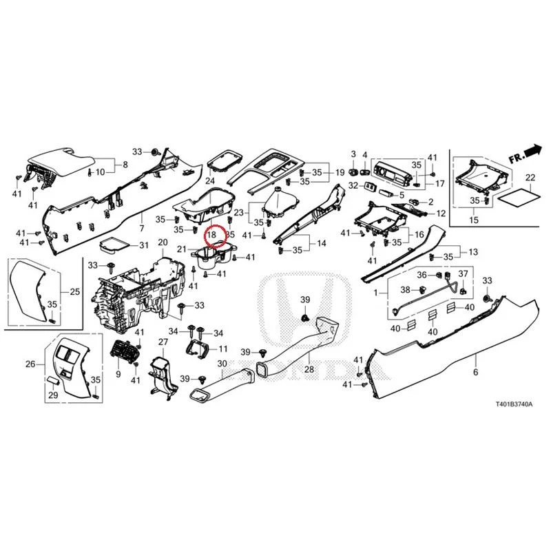 [NEW] JDM HONDA CIVIC FL5 2023 Console (MT) GENUINE OEM - Image 17