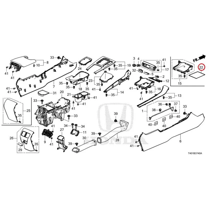 [NEW] JDM HONDA CIVIC FL5 2023 Console (MT) GENUINE OEM - Image 21