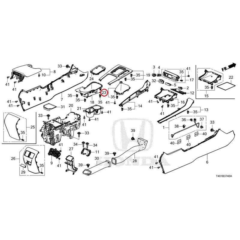 [NEW] JDM HONDA CIVIC FL5 2023 Console (MT) GENUINE OEM - Image 22