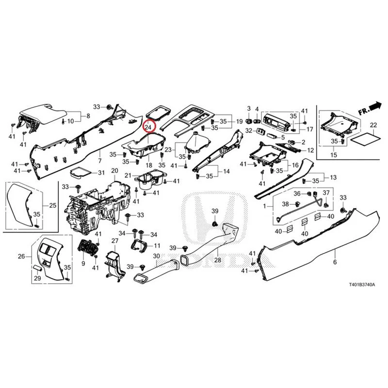 [NEW] JDM HONDA CIVIC FL5 2023 Console (MT) GENUINE OEM - Image 23