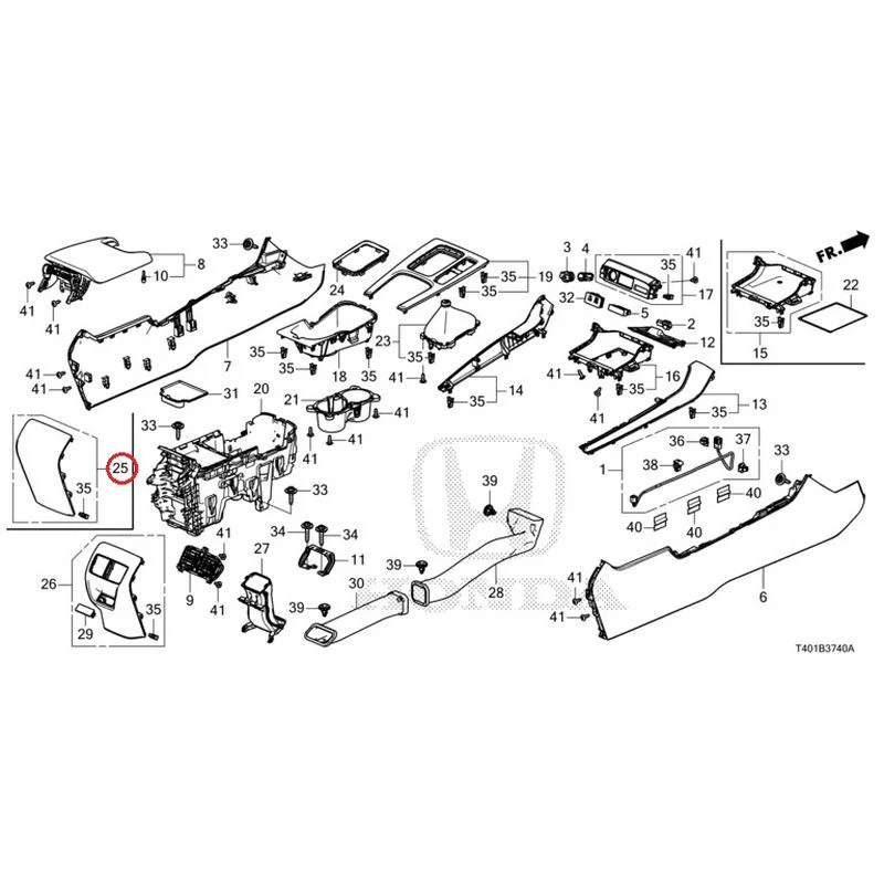 [NEW] JDM HONDA CIVIC FL5 2023 Console (MT) GENUINE OEM - Image 24