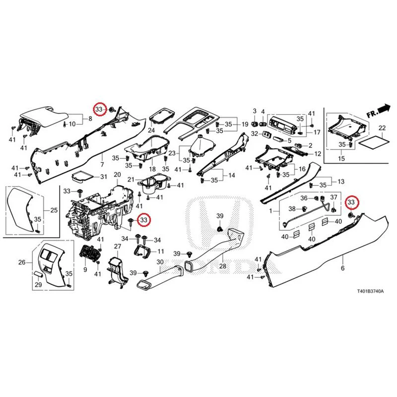 [NEW] JDM HONDA CIVIC FL5 2023 Console (MT) GENUINE OEM - Image 27