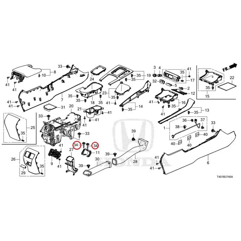 [NEW] JDM HONDA CIVIC FL5 2023 Console (MT) GENUINE OEM - Image 28