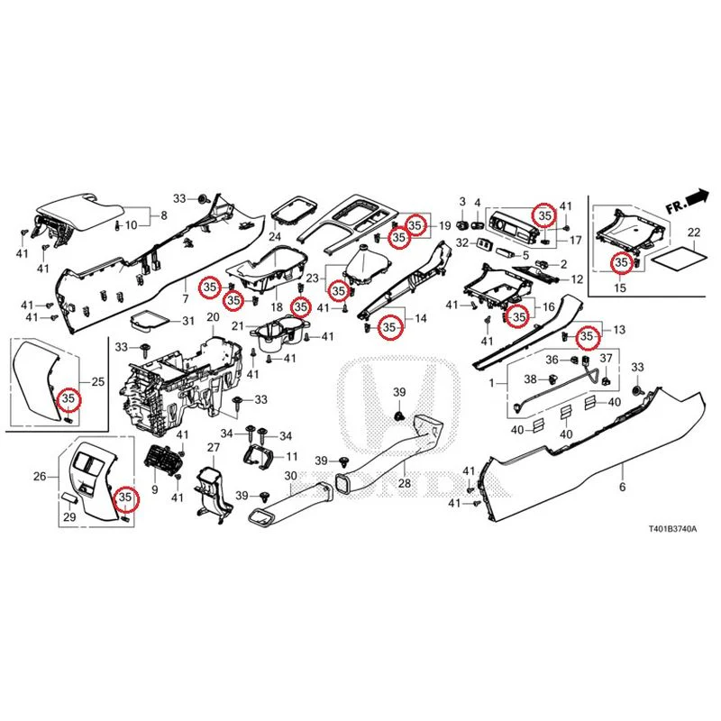 [NEW] JDM HONDA CIVIC FL5 2023 Console (MT) GENUINE OEM - Image 29