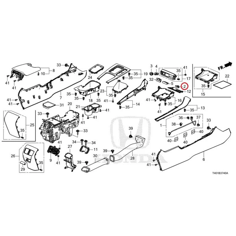 [NEW] JDM HONDA CIVIC FL5 2023 Console (MT) GENUINE OEM - Image 3