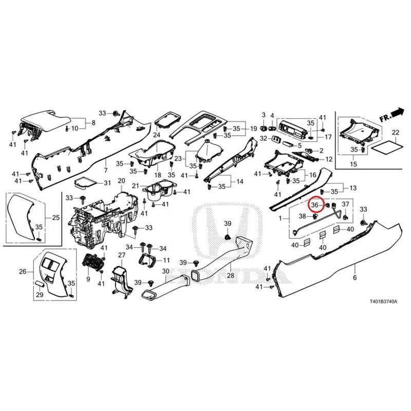 [NEW] JDM HONDA CIVIC FL5 2023 Console (MT) GENUINE OEM - Image 30
