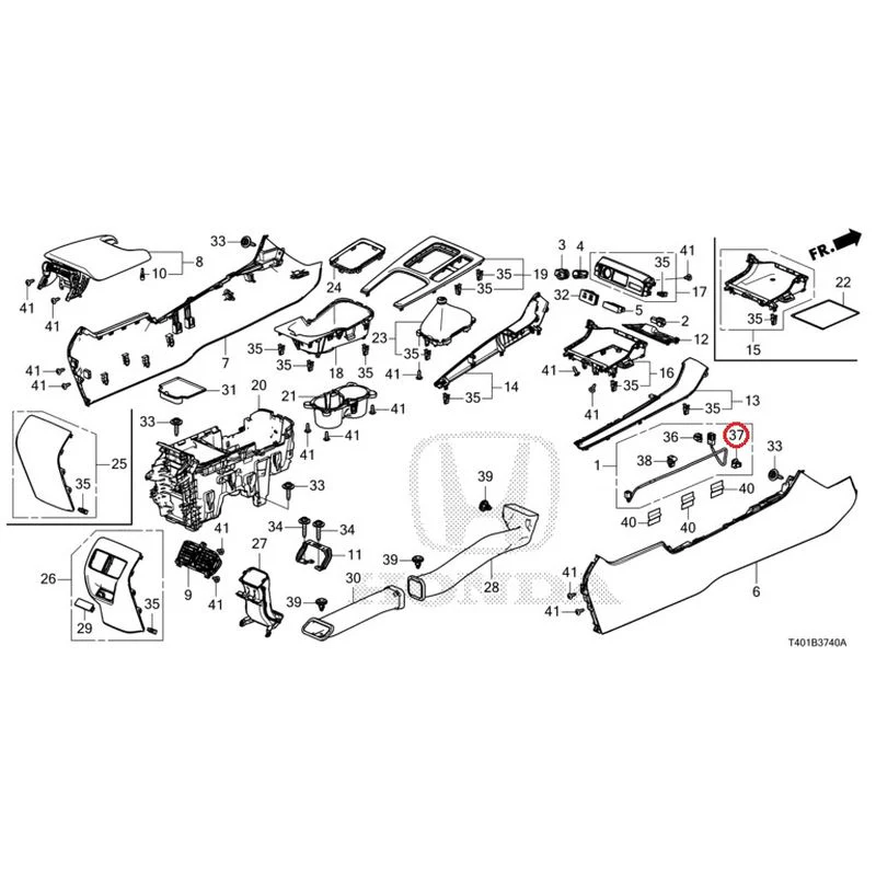 [NEW] JDM HONDA CIVIC FL5 2023 Console (MT) GENUINE OEM - Image 31
