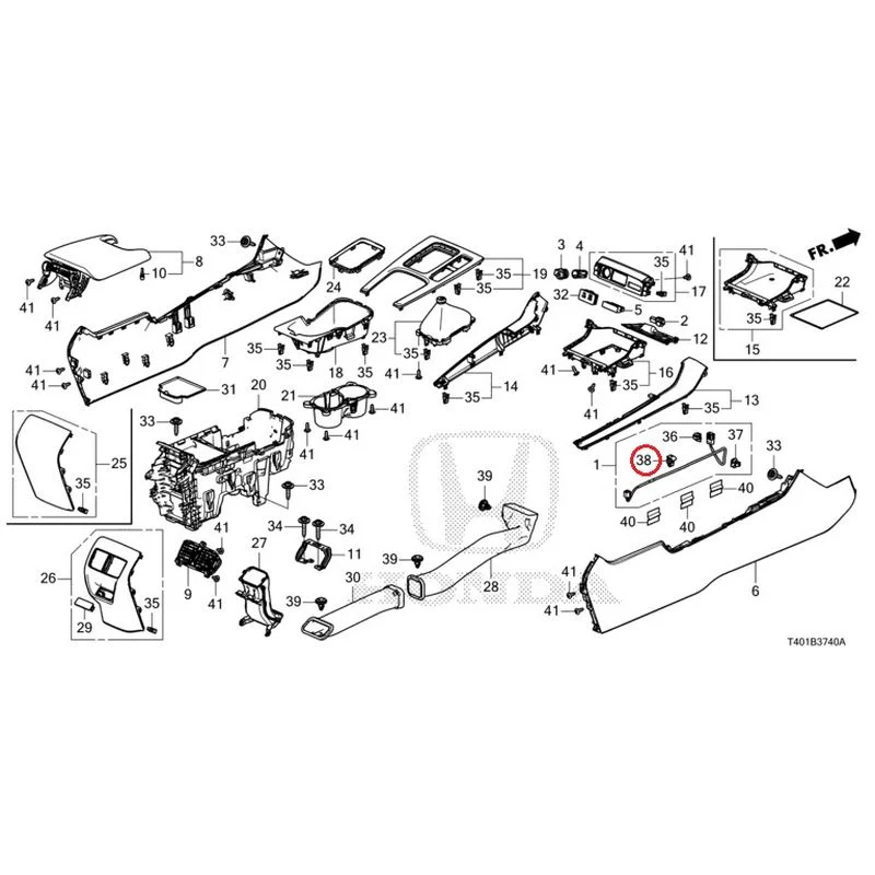 [NEW] JDM HONDA CIVIC FL5 2023 Console (MT) GENUINE OEM - Image 32