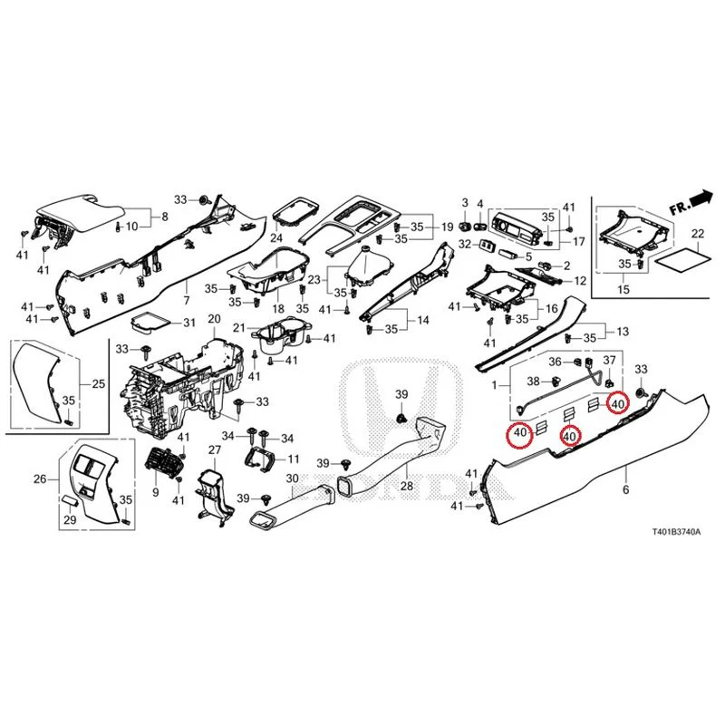 [NEW] JDM HONDA CIVIC FL5 2023 Console (MT) GENUINE OEM - Image 33