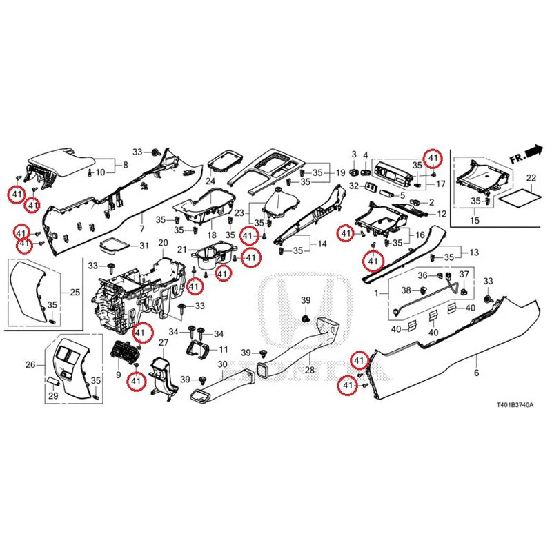 [NEW] JDM HONDA CIVIC FL5 2023 Console (MT) GENUINE OEM - Image 34