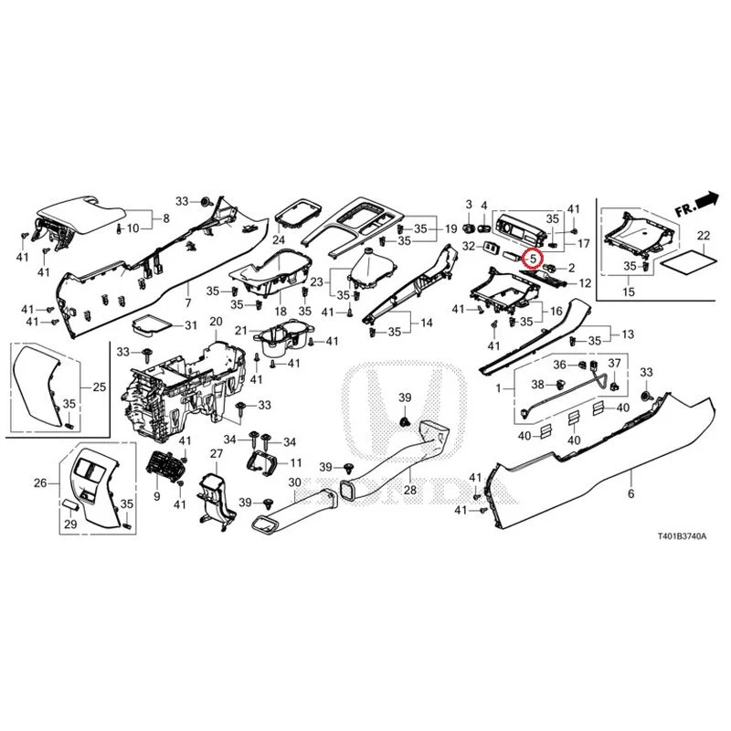 [NEW] JDM HONDA CIVIC FL5 2023 Console (MT) GENUINE OEM - Image 6