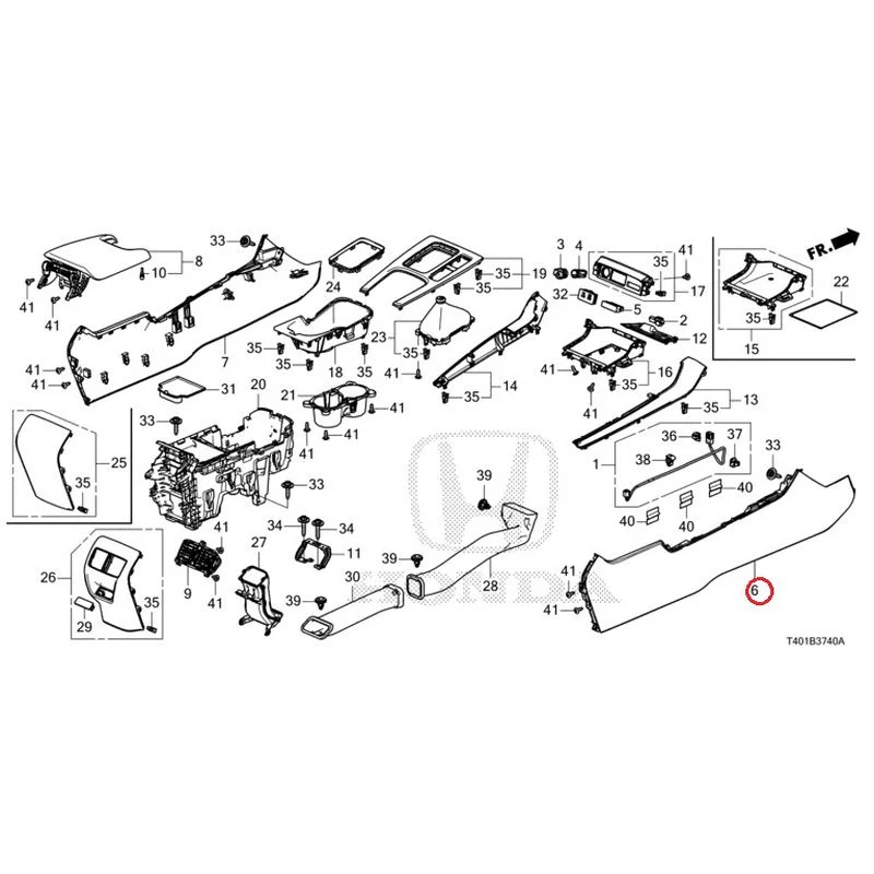 [NEW] JDM HONDA CIVIC FL5 2023 Console (MT) GENUINE OEM - Image 7