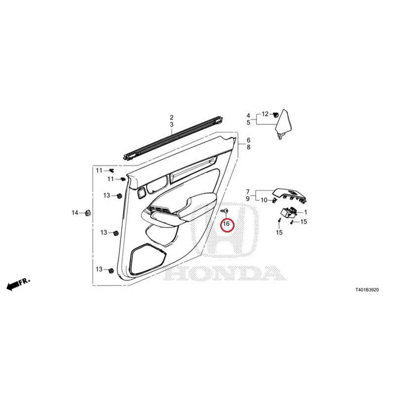 [NEW] JDM HONDA CIVIC FL5 2023 Rear Door Lining GENUINE OEM - Image 17