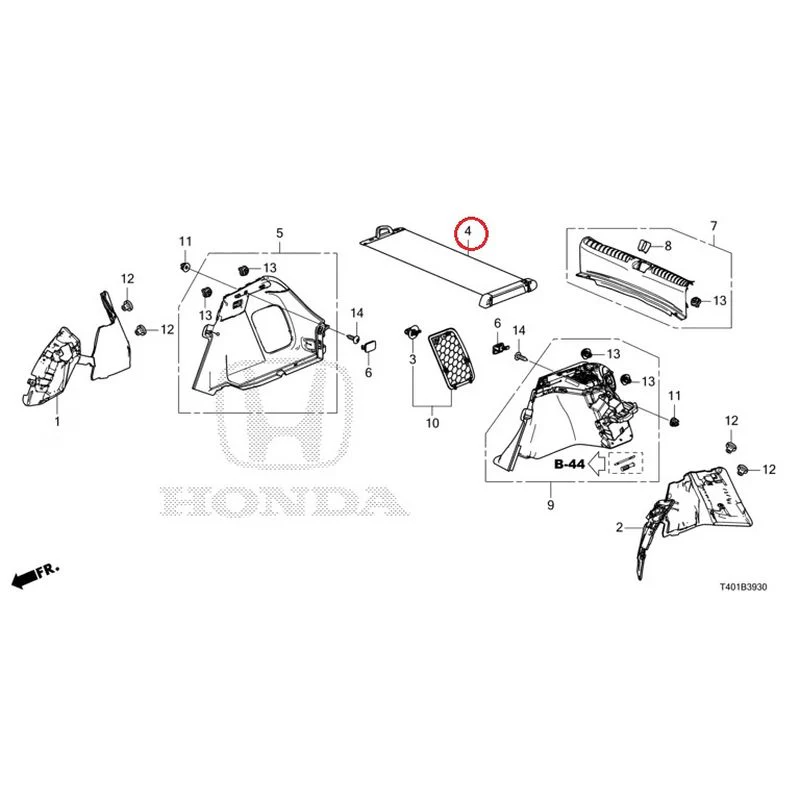 [NEW] JDM HONDA CIVIC FL5 2023 Side Lining GENUINE OEM - Image 3