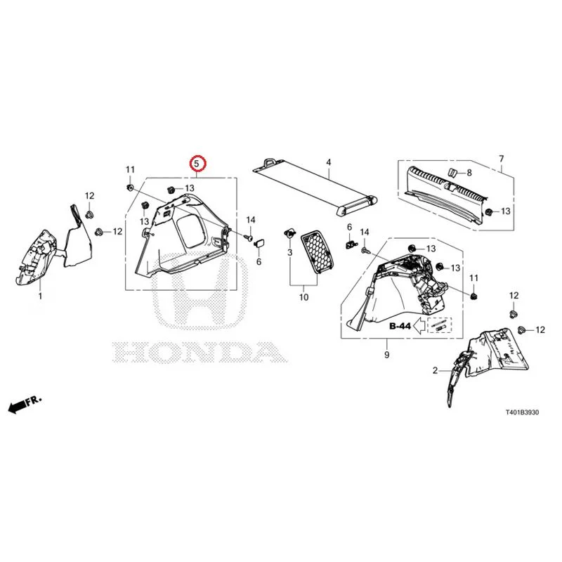 [NEW] JDM HONDA CIVIC FL5 2023 Side Lining GENUINE OEM - Image 4