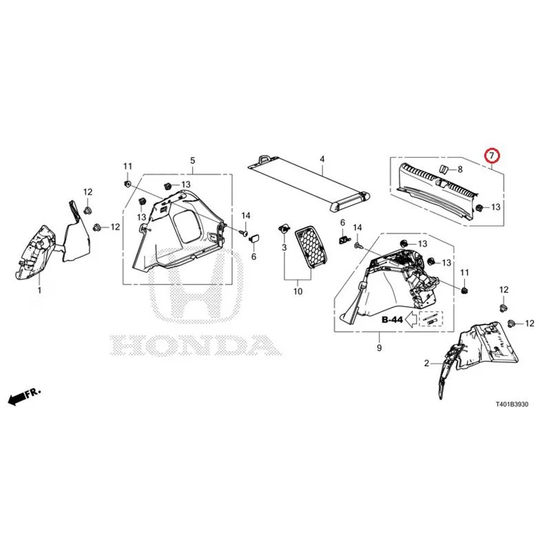 [NEW] JDM HONDA CIVIC FL5 2023 Side Lining GENUINE OEM - Image 6
