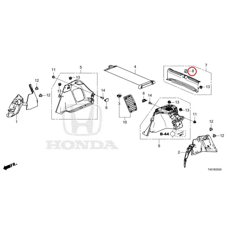 [NEW] JDM HONDA CIVIC FL5 2023 Side Lining GENUINE OEM - Image 7