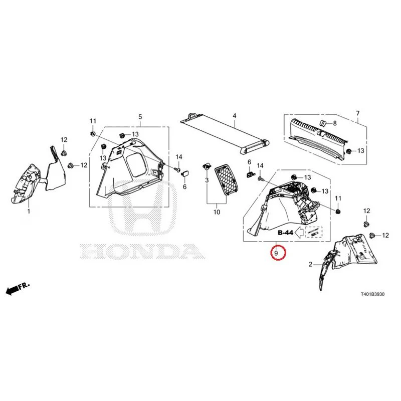 [NEW] JDM HONDA CIVIC FL5 2023 Side Lining GENUINE OEM - Image 8