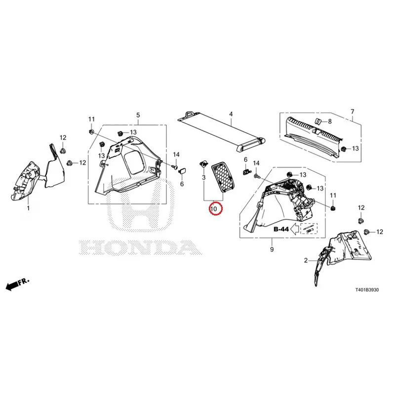 [NEW] JDM HONDA CIVIC FL5 2023 Side Lining GENUINE OEM - Image 9