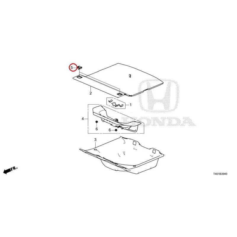[NEW] JDM HONDA CIVIC FL5 2023 Cargo Floor Lid GENUINE OEM - Image 3