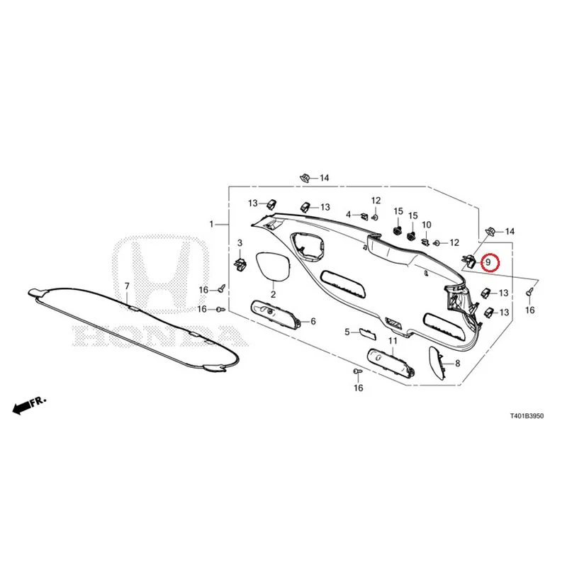[NEW] JDM HONDA CIVIC FL5 2023 Tailgate Lining GENUINE OEM - Image 10