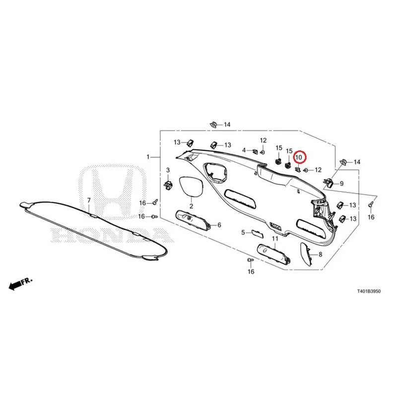 [NEW] JDM HONDA CIVIC FL5 2023 Tailgate Lining GENUINE OEM - Image 11