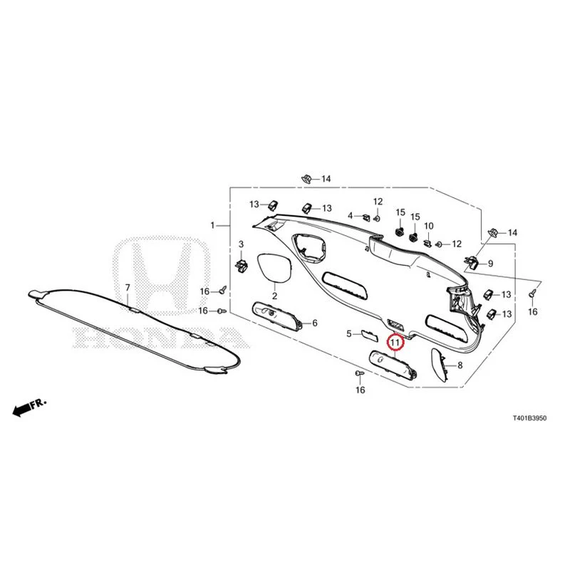 [NEW] JDM HONDA CIVIC FL5 2023 Tailgate Lining GENUINE OEM - Image 12