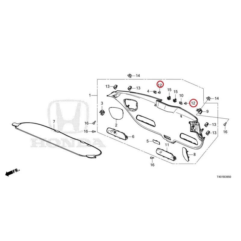 [NEW] JDM HONDA CIVIC FL5 2023 Tailgate Lining GENUINE OEM - Image 13