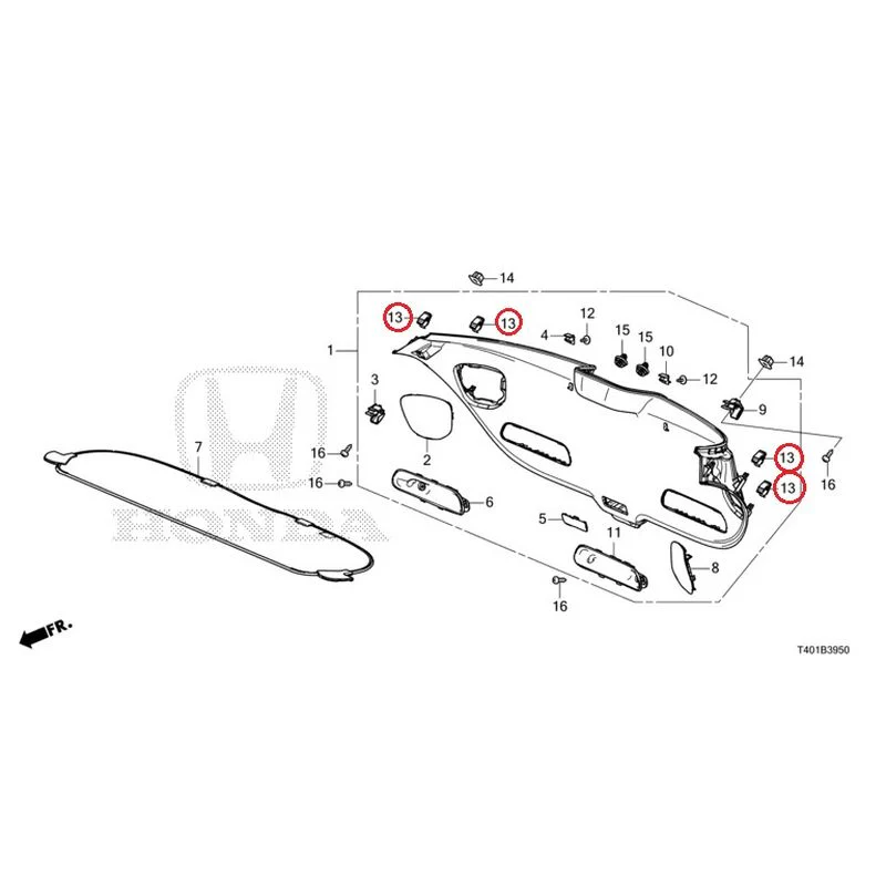 [NEW] JDM HONDA CIVIC FL5 2023 Tailgate Lining GENUINE OEM - Image 14