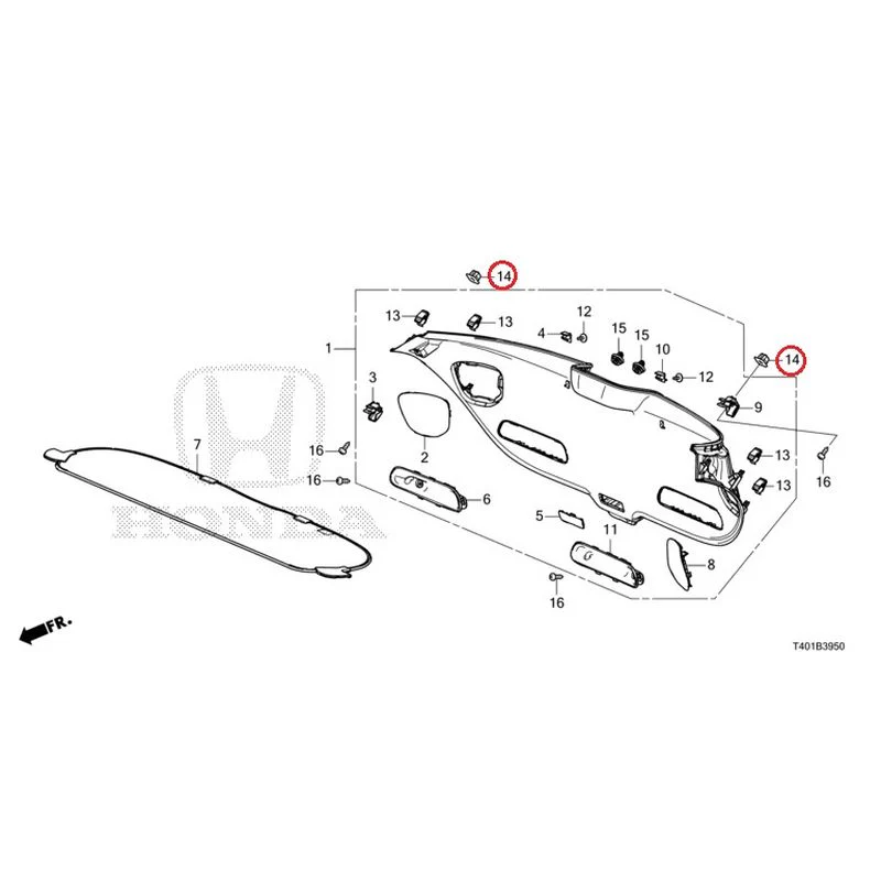 [NEW] JDM HONDA CIVIC FL5 2023 Tailgate Lining GENUINE OEM - Image 15