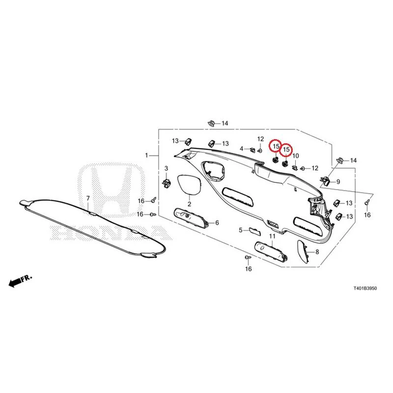 [NEW] JDM HONDA CIVIC FL5 2023 Tailgate Lining GENUINE OEM - Image 16