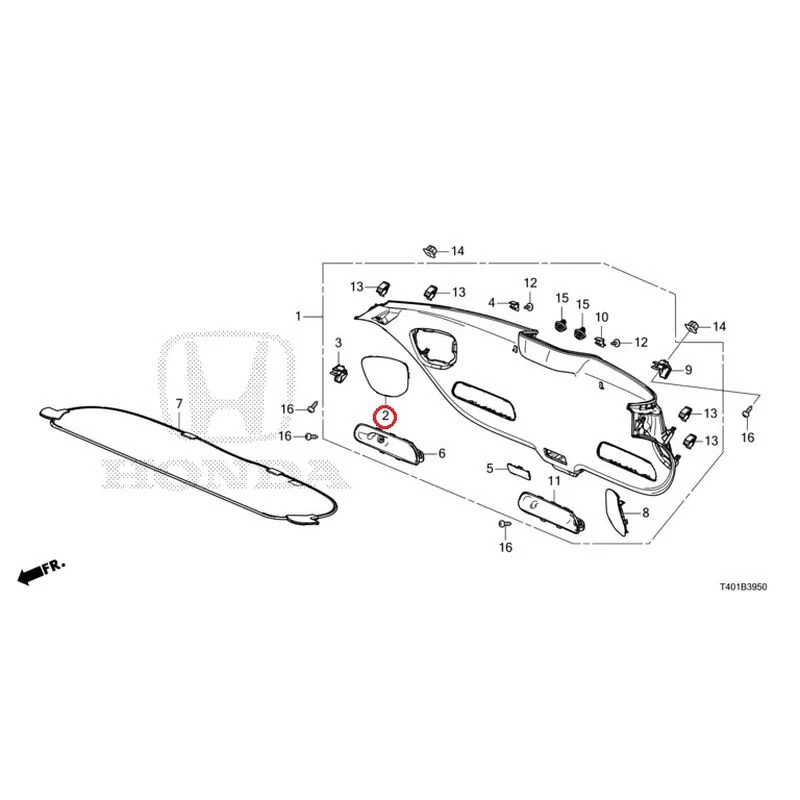 [NEW] JDM HONDA CIVIC FL5 2023 Tailgate Lining GENUINE OEM - Image 3