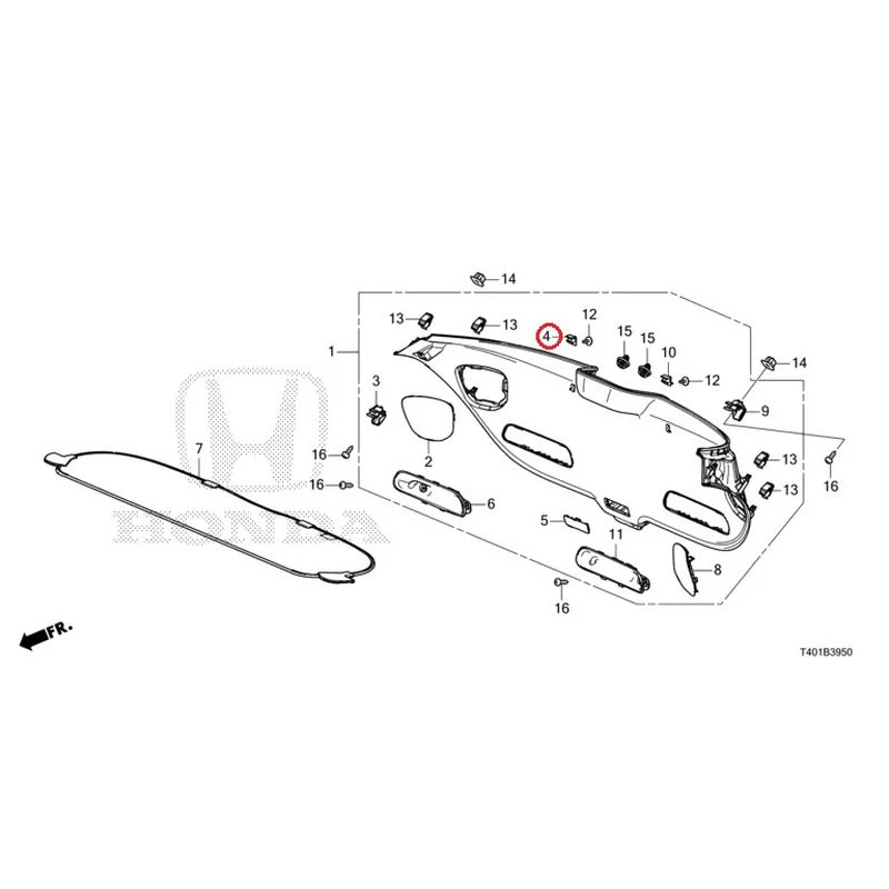 [NEW] JDM HONDA CIVIC FL5 2023 Tailgate Lining GENUINE OEM - Image 5