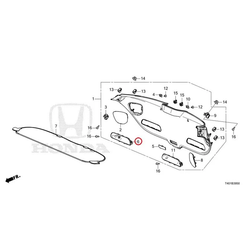 [NEW] JDM HONDA CIVIC FL5 2023 Tailgate Lining GENUINE OEM - Image 7