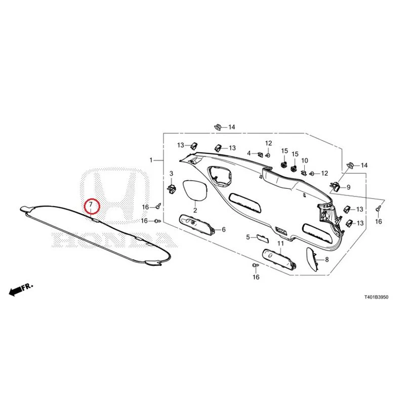 [NEW] JDM HONDA CIVIC FL5 2023 Tailgate Lining GENUINE OEM - Image 8